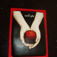 Twilight Every 13 year old niece needs a Twilight cake! This is black fondant. She did not want a book, because it was a movie watching slumber...