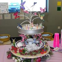 Fairy Birthday Cake! Made for my daughters 7th B-day. She wanted fairies on her non-frosted brownie cake. So, here is the results! She really loved it!