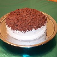 Buttercream W/ Chocolate Shavings On Top Birthday cake!