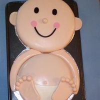 Baby Shower Cake Made for a neighborhood baby shower. 1st time, used wiltons guide.