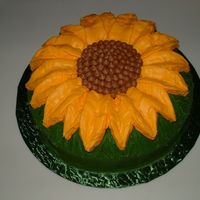 Sunflower Cake made from a bundt pan...for a very special friend...