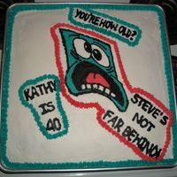 40Th Combined 35Th Birthday Cake I copied a cake from teesue that I loved! Thanks for the inspiration! My sister was turning 40 and my brother who shares the same birthday...