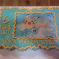 Pokemon just an edible image on cupcakes