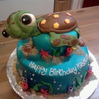 Squirt Fondant covered cake. Way fun.