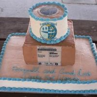 Squadron Bbq I made this cake for our sSquadron BBQ. We move cargo so the middle was suppose to look like a box. The top is red velvet w/ cc, the middle...