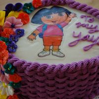 Wilton 2 Class Final Dora edible image, buttercream icing,