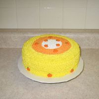 Candy Corn Cake This is the picture of the cake that Wilton has out for halloween.It was fun.It said to use tip 16 but I found that it was to small so I...