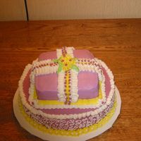 Having Fun This is just a design I came up with.I had starter frosting in when my husband comes in and saids we have water again in the basement,so...