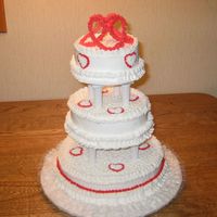 First Wedding Cake Just wanted to make a cake,so why not the first wedding cake