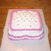 Having Fun I had some frosting leftover so though I would bake a cake to practice my ruffles.It's a lemon cake with lemon filling.