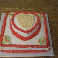 For A Potluck Not want of my best. I used the roller method to smooth the icing. Love it.The one corner looks crooked but it's not.