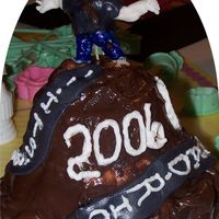 Long Road I made this cake last night fo rmy oldest son who just recieved his GED. It say" Its been a long road Rickey. I made the figure with...