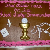 My Niece's First Communion My niece, Sara, celebrated her First Communion a week before my son's so we had a combined party. This is similar to my son's but...