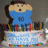 Gina's Cake I did this for a friend of mine. It should be under cake disasters, but I thought it was funny enough to post...