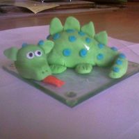 Fondant Dragon Just messing about, only my second time making fondant figures. Heres my dragon, took me about 20 minutes to do. Hes not that big, hes sat...