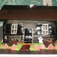 Haunted House I made this for a halloween party I t didnt really work out well the roof keep breaking Oh well
