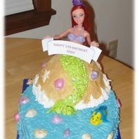 Ariel I was so excited to do something other than a sheetcake, I am so sick of doing them, they can get so boring! Made some shells out of...