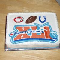 Super Bowl Cake I did this for a chinese auction. I was pretty happy with it. Hoping it will be a hit!