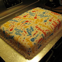 Dad's 75Th Birthday first time using an impression mat - it wasn't bad!