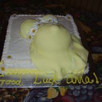 Baby Belly my first ever baby belly cake - pretty pleased with it, except that the belly button is too big - oh well I'll know for the next time...