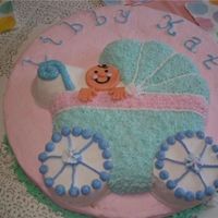 Baby Shower b/c with fondant baby head