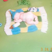 Dcp05696.jpg Fondant baby on blanket with toys & puppy