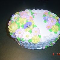 Wilton Class 2 Cake Here is my final cake from Wilton Course 2. It was so much fun to make!!!