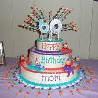 60Th Birthday Cake was vanilla with vanilla pudding filling. The clowns are BC and the 60 is chocolate molded from cookie cutters. The stars are royal...