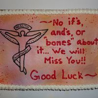 Chiropractor I wasn't sure how else to make this cake. It was for a lady at my mom's work who was leaving to go to a chiropractors office. I...