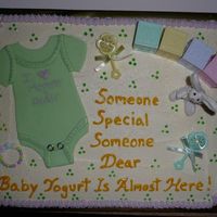 Baby Shower Here is the infamous cake that i had posted a comment in the cake disaster forum, My cat jumped into the one i had previously made. This...