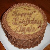 German Chocolate Birthday This was my first German Chocolate cake. I had no idea how long to cook the filling, so it was not thick enough. I had to build big "...