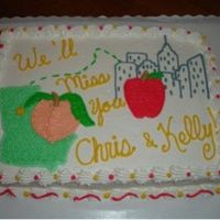 Moving Away Cake This was made for a customer, she wanted a cake for a couple moving away. They currently live in GA, but were moving to NY. She wanted...