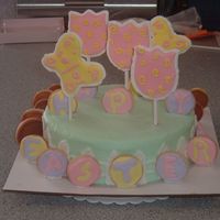 Easter This cake was fun! This was the first time i used color flow, kewl, but it takes forever to dry like a day atleast, maybe two. Red...