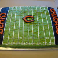 Chicago Bears Cake I made this cake for a girl I went to school with...her 7yr old twin boys who love the Chicago Bears! It is 1/2 French Vanilla & 1/2...