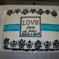"always And Forever" Bridal Cake I made this wedding shower cake for a girl I went to school with who recently got married and is expecting her first child! Her theme of...