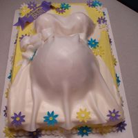 Baby Shower Belly Cake This cake was done for a friends baby shower. Thanks so much to didi5 for the inspiration. It is a lemon cake with lemon filling and...