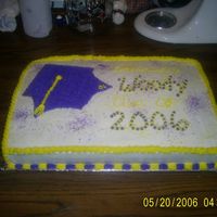 My First Order Cake A friend of mine ask me to make her a graduation cake and this is what i came up with...First cake since cake class..