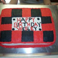 Red And Black Checkerboard 