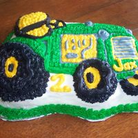 John Deer Tractor Cake This was my first try at a cake like this. It was for my son's 2nd birthday party.