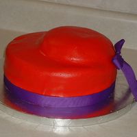 Red Hat Cake This is a cake I did for a friend of mine's sisters Birthday