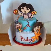 Dora Birthday Cake for Two-Year old