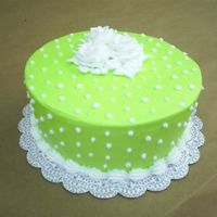 Neon Green Cake This cake is all buttercream!