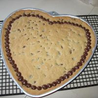 Valentine Cookie For My Honey Since my sweetie doesn't care too much for sweets, I decided to make his favorite cookie- extra large. In lieu, of icing to decorate-...