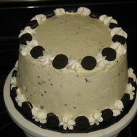 Cookies And Cream Cake Used a choc WASC with cookies and cream pudding added to Bettercream for the filling. Also added the pudding mix to the icing. Accented...