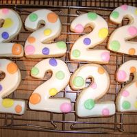 Sugar Cookies W/mmf My first attempt at MMF. Made for a little girls second birthday.