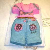 Coogi Jeans/shirt Chocolate cake for my 19 year old neice's birthday