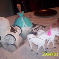 Cinderella Cake View 1Cake for 4 year old birthday, disregard date correct date was not set when picture was taken. Thanks to cake central for all my...