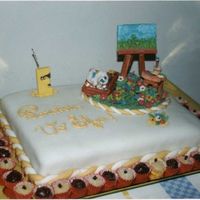 Canvas And Stand I made this cake for my mother in her 70th birthday in 1003. She is a great artist and made beautiful paintings in her life. So I made a...