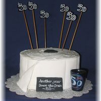 Toilet Paper Cake! Had fun with this one!