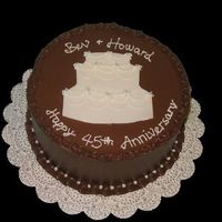45Th Anniversary I made this cake for my grandparent's 45th wedding anniversary. BC with fondant cake on top.